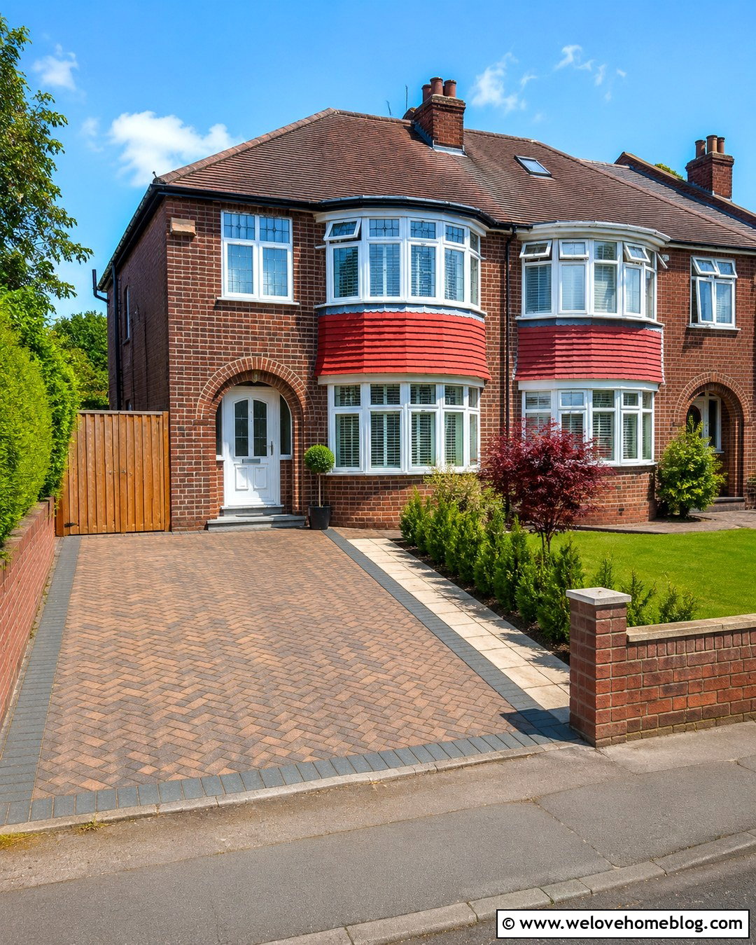 s Semi Detached Block Paving Driveway - 20 1930s driveway ideas