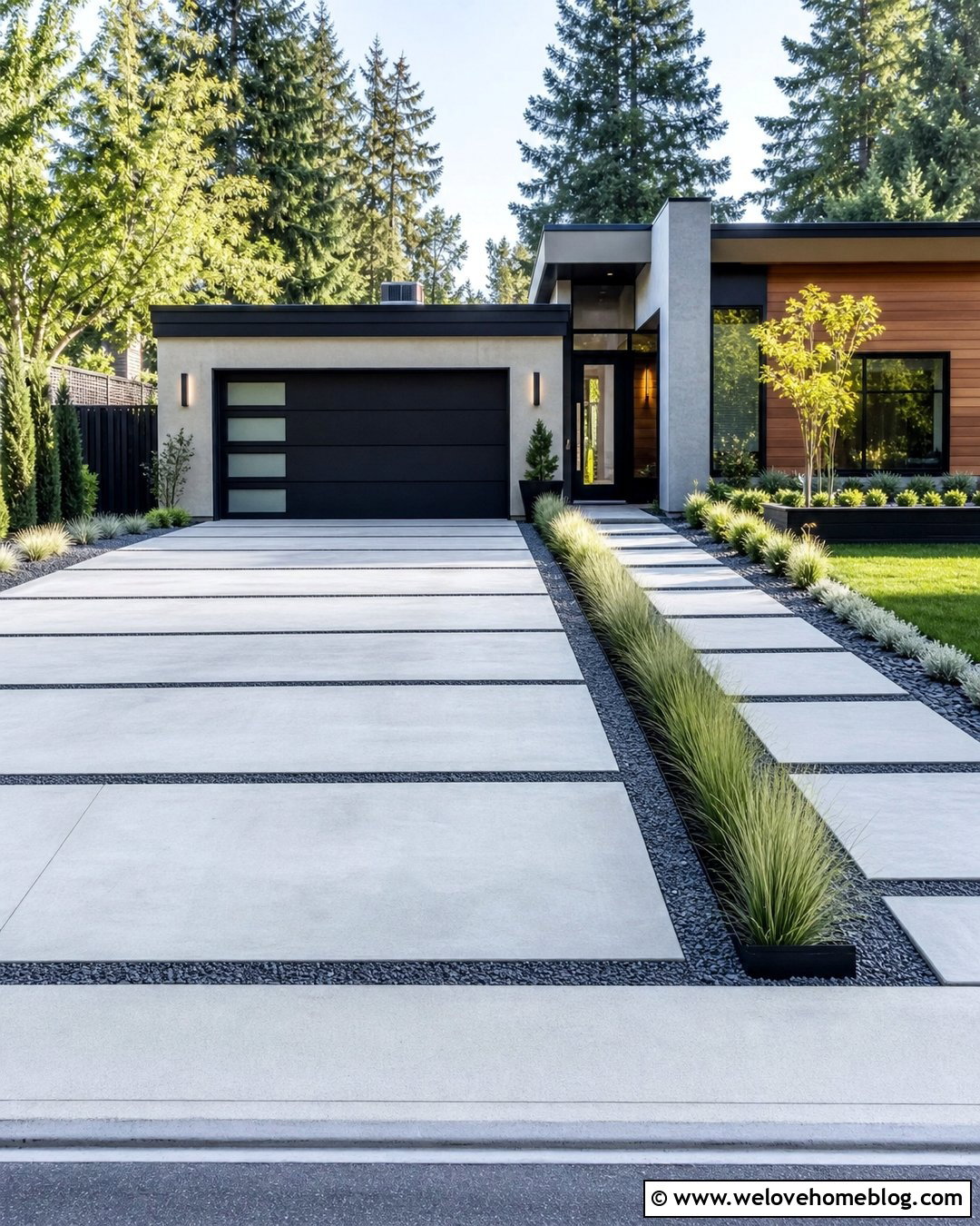 x Foot Modern Concrete Car Driveway - 20 2 car driveway dimensions ideas